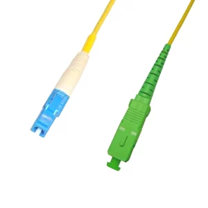 SCA-LCP-SD9-1M - SC/APC to LC/UPC, single mode 9/125 duplex fiber optic patch cord cable, 3m length